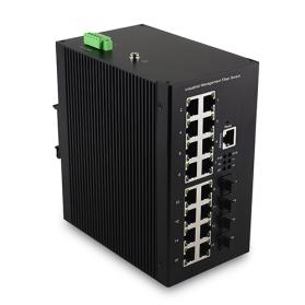 L2/L3 Managed Industrial Ethernet Switch 4 1G/10G SFP Slot+16 10/100/1000TX PoE/PoE+