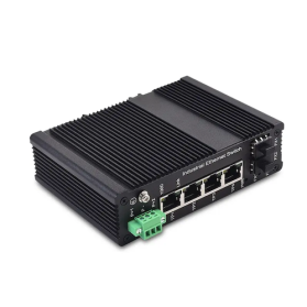 Smart WEB Managed Industrial POE Switch 4 10/100/1000TX POE/POE+ and 2 1G SFP SLOT 