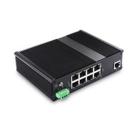 Unmanaged Industrial PoE Switch 1 10/100/1000TX and 8 10/100TX 