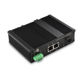 Unmanaged Industrial PoE Switch 2 10/100TX PoE/PoE+ and 1 100FX