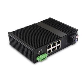 Unmanaged Industrial PoE Switch 6 10/100TX PoE/PoE+ and 2 100FX