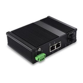 Unmanaged Industrial PoE Switch 2 10/100/1000TX PoE/PoE+ and 2 1000FX