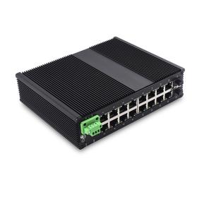 Unmanaged Industrial Ethernet Switch 16 10/100/1000T(X) and 2 1000FX