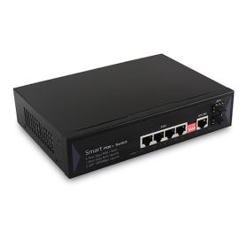 Unmanaged Power Over Ethernet 4 10/100/1000TX PoE + 1TX Uplink + 2 1000X SFP Slot