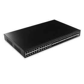 L2/L3 Rackmount Managed Fiber Ethernet Switch 6 1G/10G SFP + Slot + 24 1G SFP + 24 10/100/1000Base-T(X) 