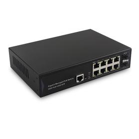 Managed Fiber Ethernet Switch 2 1G SFP+ Slot + 8 10/100/1000T(X)